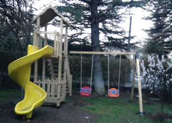 Tek Kuleli 2 Metrelik Ahşap Çocuk Parkı AGÇP 05